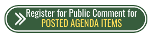 Regular Posted Agenda Registration